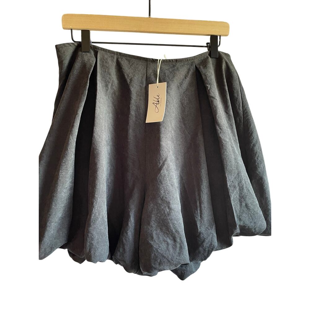 ABLE LOS ANGELES Faux Suede Balloon Shorts Women's LARGE